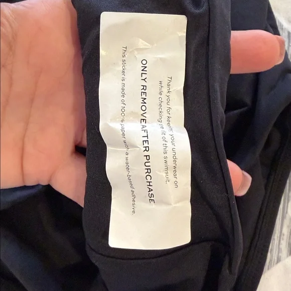 Seafolly Black One-Piece with Front Bow Details size 12 BNWT - Picture 4 of 4